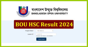 উন্মুক্ত এইচএসসি পরীক্ষার রেজাল্ট ২০২৪ BOU HSC Result 2024